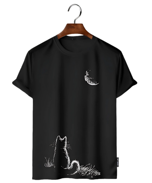 Moon Gaze | Premium Drop Shoulder T-Shirt