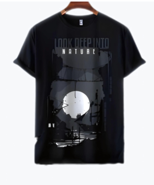 Look Deep Into Nature | Premium Drop Shoulder T-Shirt