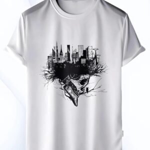 Demonic Skyline | Premium Drop Shoulder T-Shirt